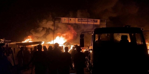 Refah’ta İsrail’in Gerçekleştirdiği Saldırıda Onlarca Sivil Yanarak Hayatını Kaybetti