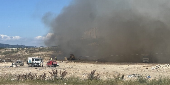 Bursa Hamitler Kent Çöplüğü’nde çıkan yangın